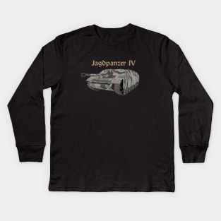 Jagdpanzer IV WW2 German Tank Destroyer Kids Long Sleeve T-Shirt